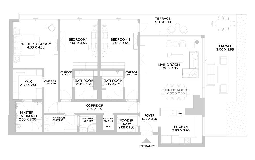 3-Bedrooms